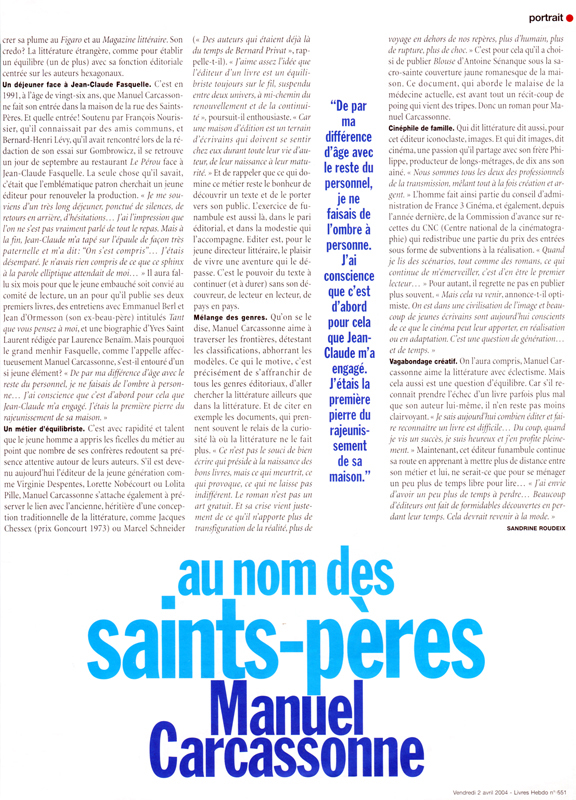 Livres Hebdo (texte)