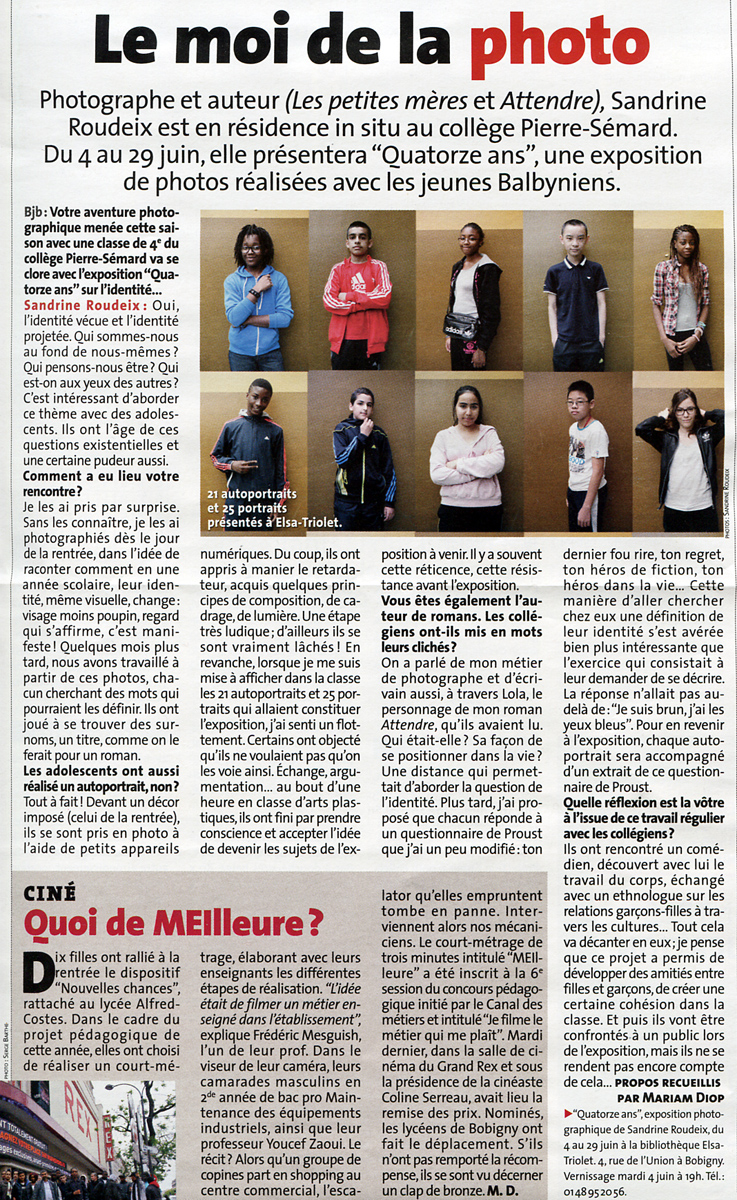 Le Journal de Bobigny (24/05/2013).